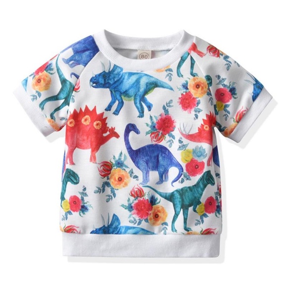 Girls Dinosaur Tee & Shorts Set - Picture 3 of 12